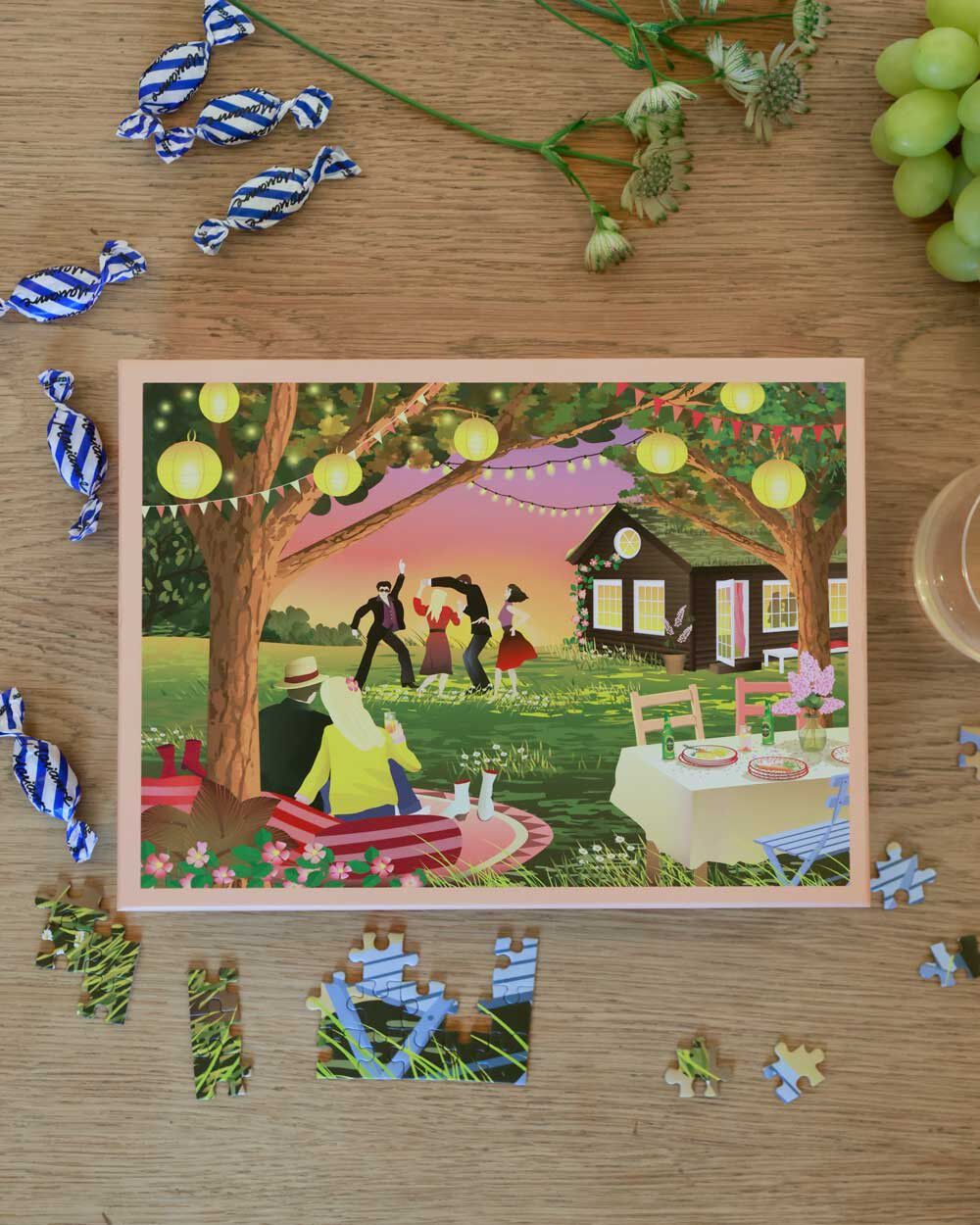 GARDEN PARTY - puslespil med 1000 brikker