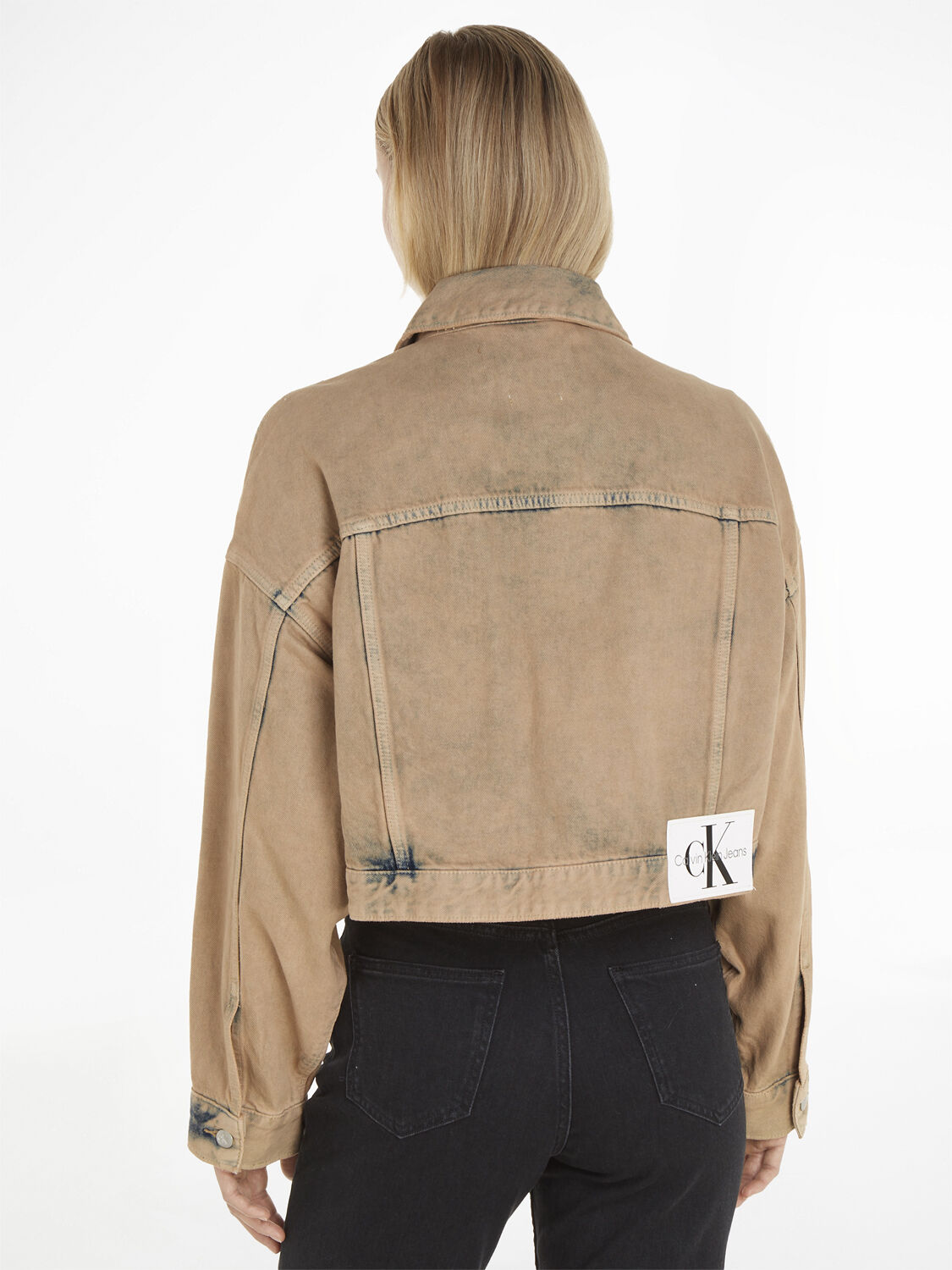 Denim cropped jacket