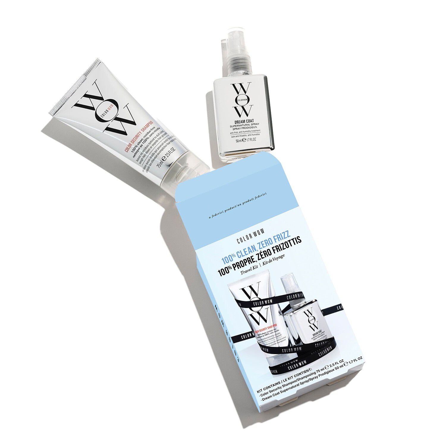 100% Clean, Zero Frizz - H&aring;rplejes&aelig;t i rejsest&oslash;rrelse