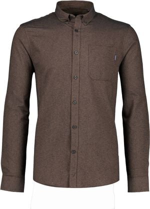 M&eacute;lange brushed shirt L/S