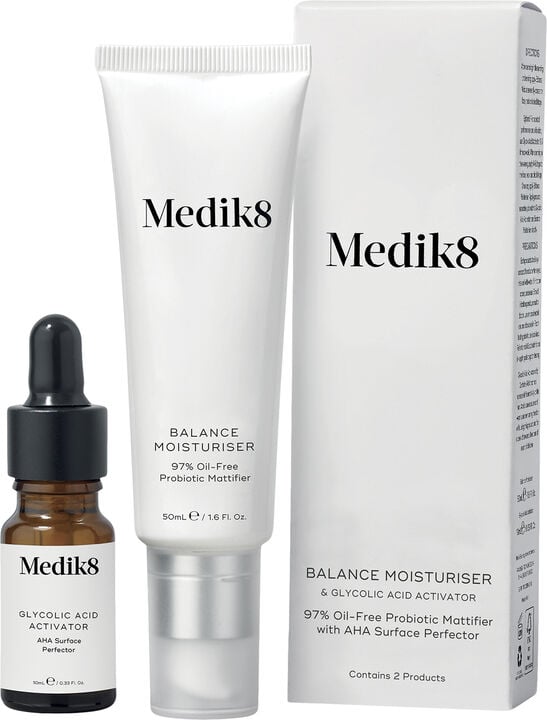 Balance Moisturiser with Glycolic Acid Activator