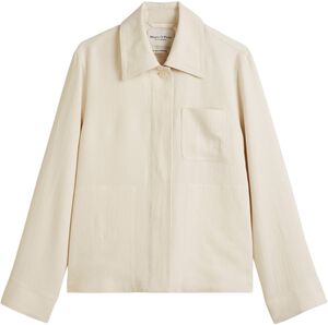 Overshirt, boxy shape, collar, fron
