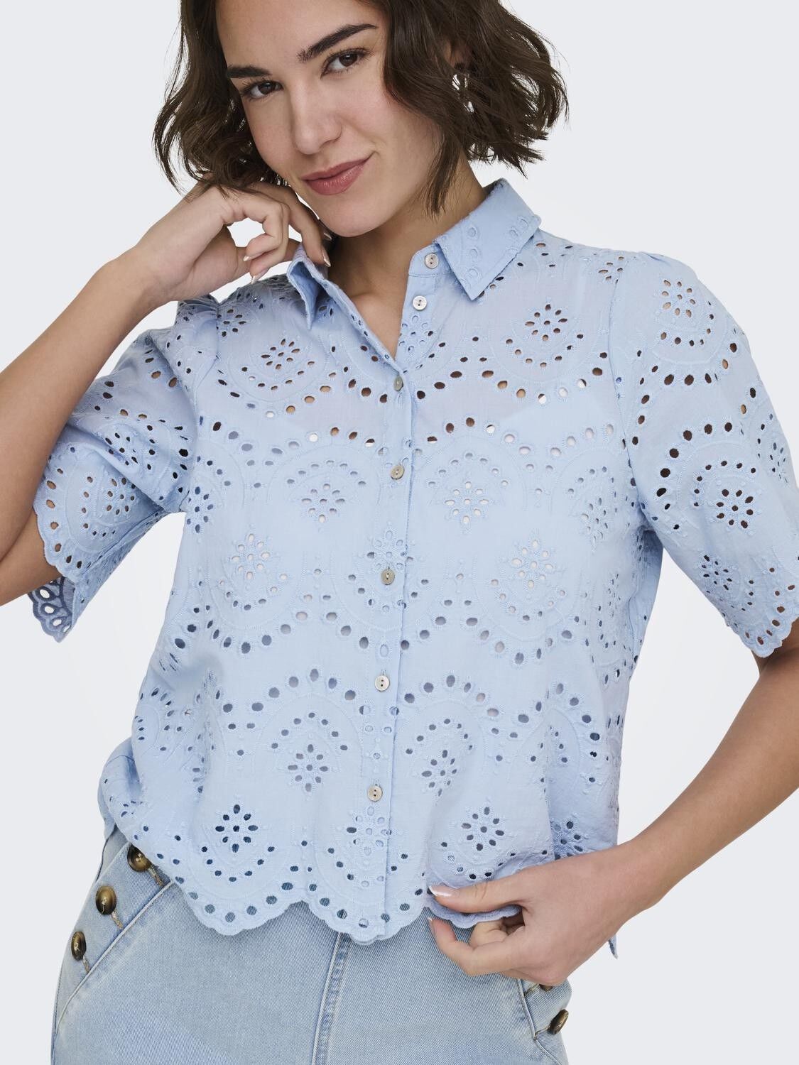 ONLVALAIS S/S SHIRT WVN NOOS