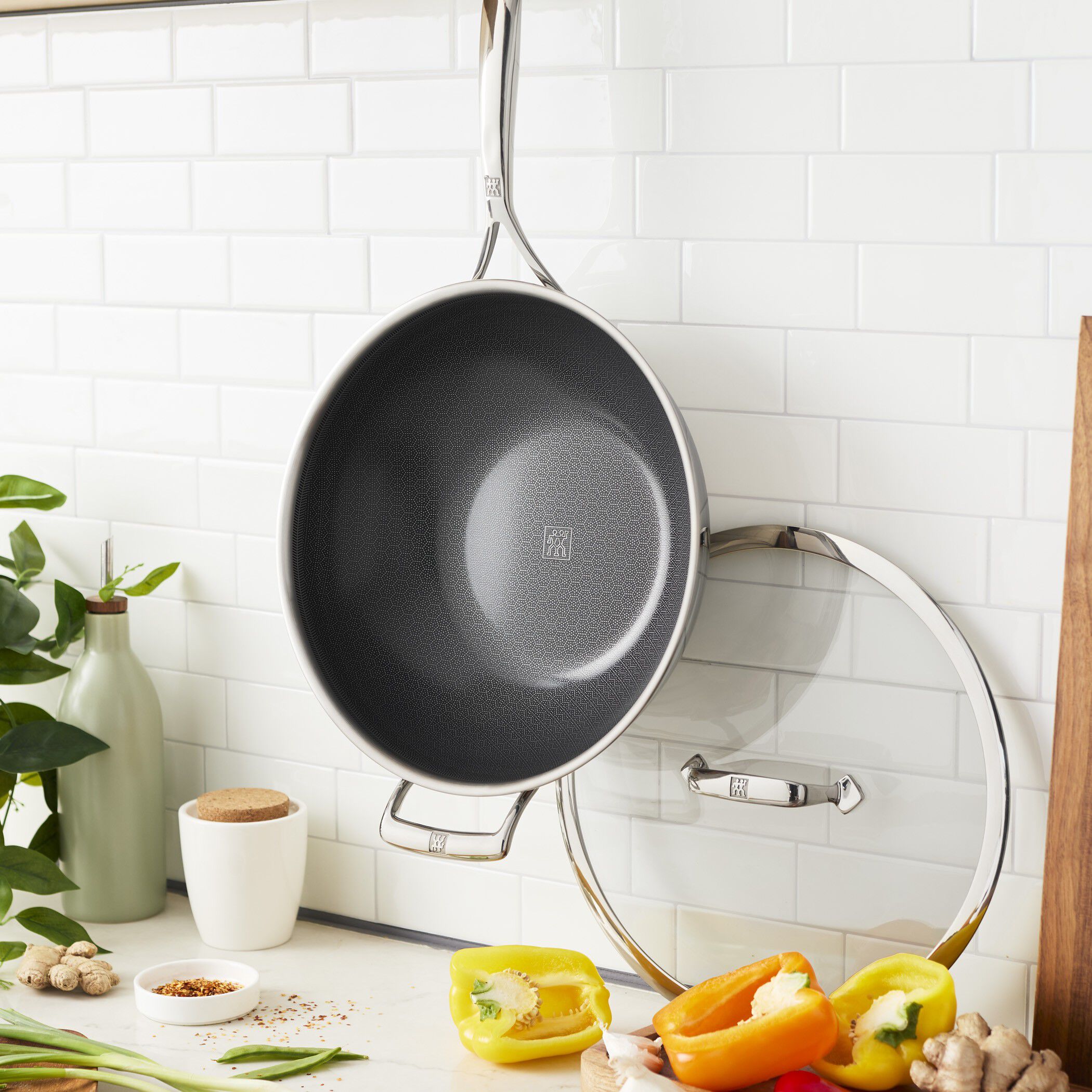 Wok 30 cm, 18/10 stainless steel