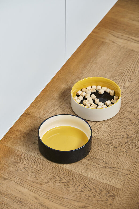 HAY Dogs Bowl-Large-Yellow, blue