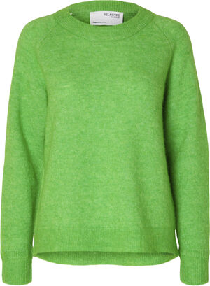 SLFLULU LS ALPACA BLEND KNIT O-NECK B NOOS