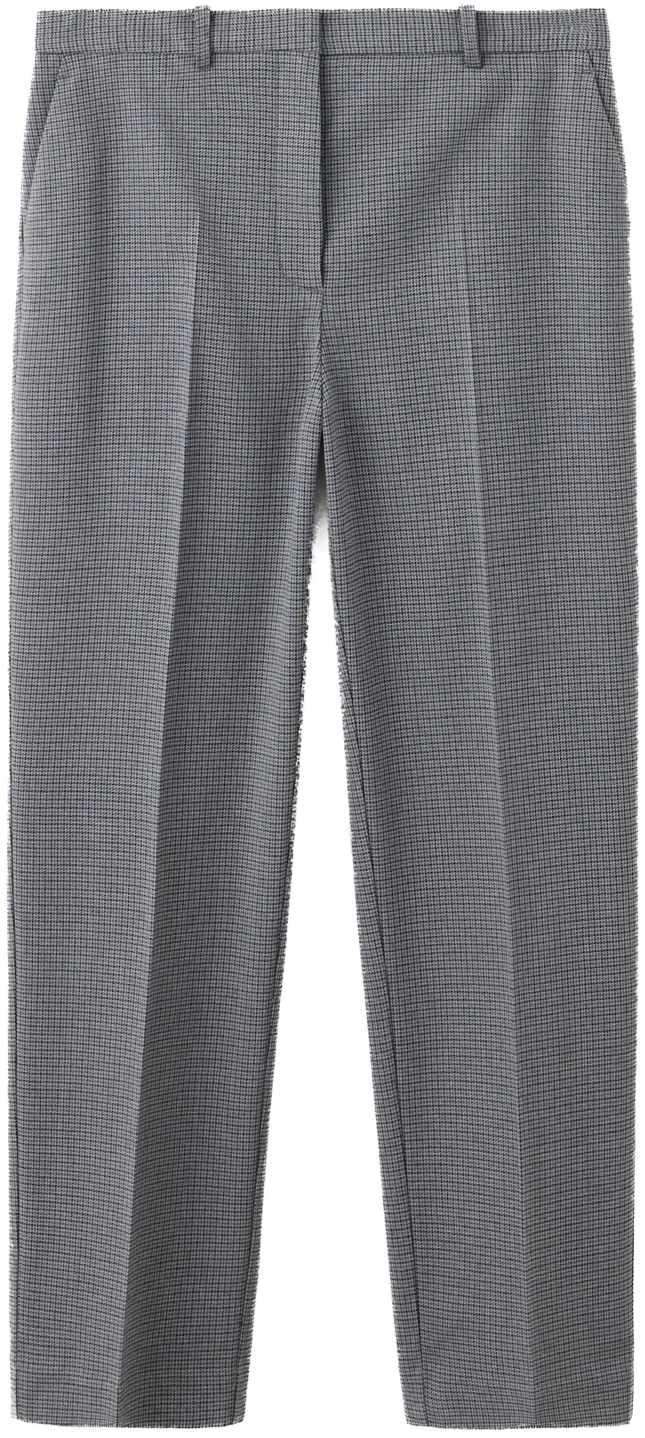 Chalk-stripe straight trousers
