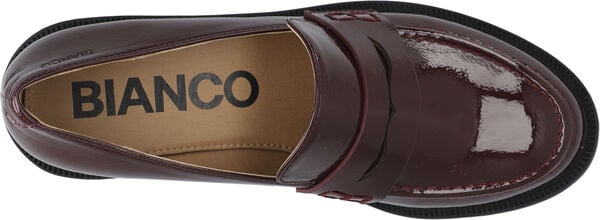 BIAPEARL Simple Penny Loafer Patent Aquarius