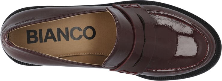 BIAPEARL Simple Penny Loafer Patent Aquarius