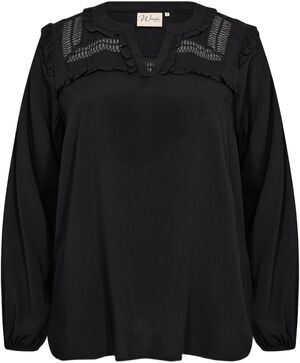 Curvy WA-SIA 33 Bluse Sort