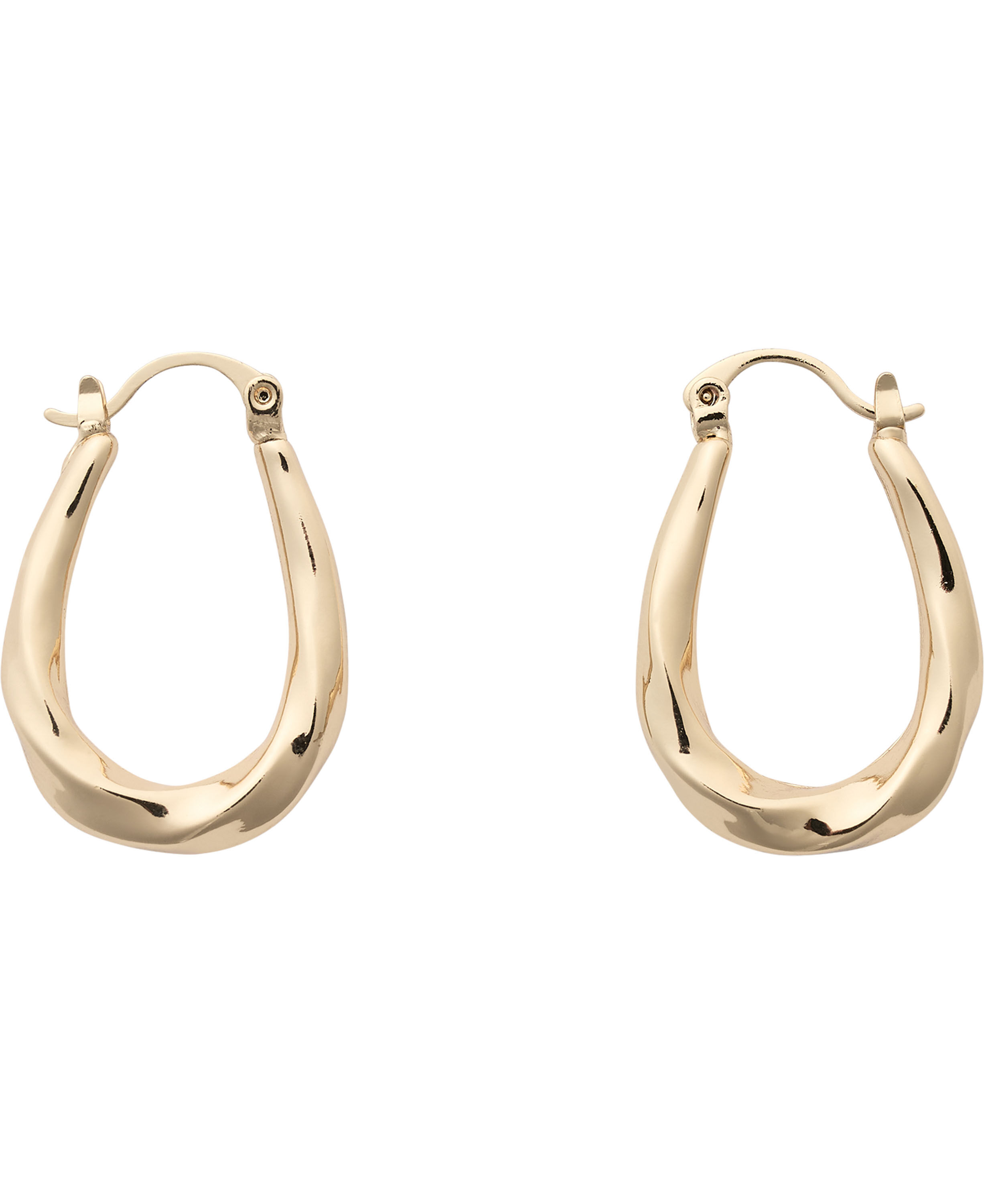 Embossed hoop earrings