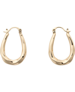 Embossed hoop earrings
