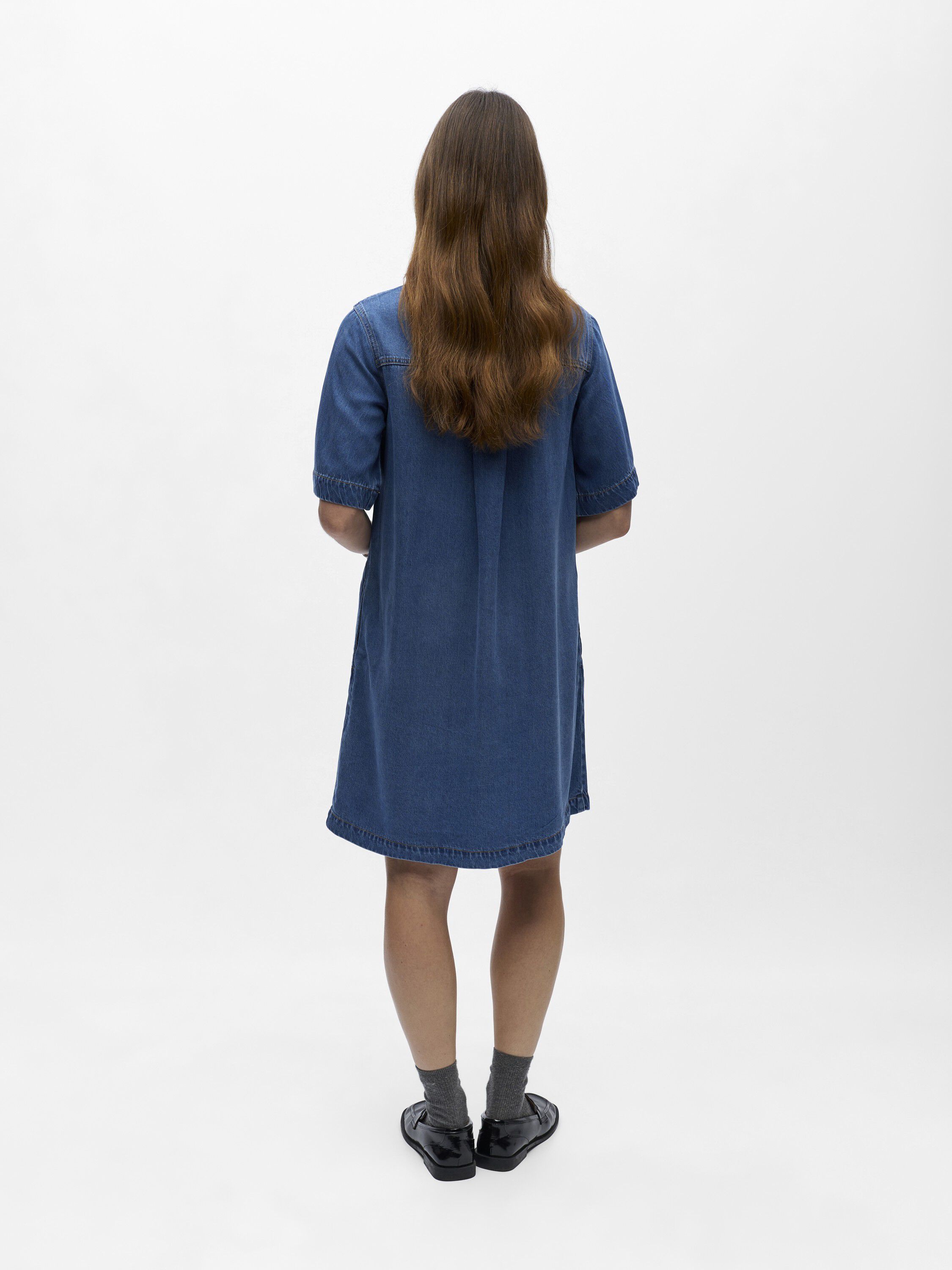 OBJFRAME 2/4 RE DENIM DRESS NOOS