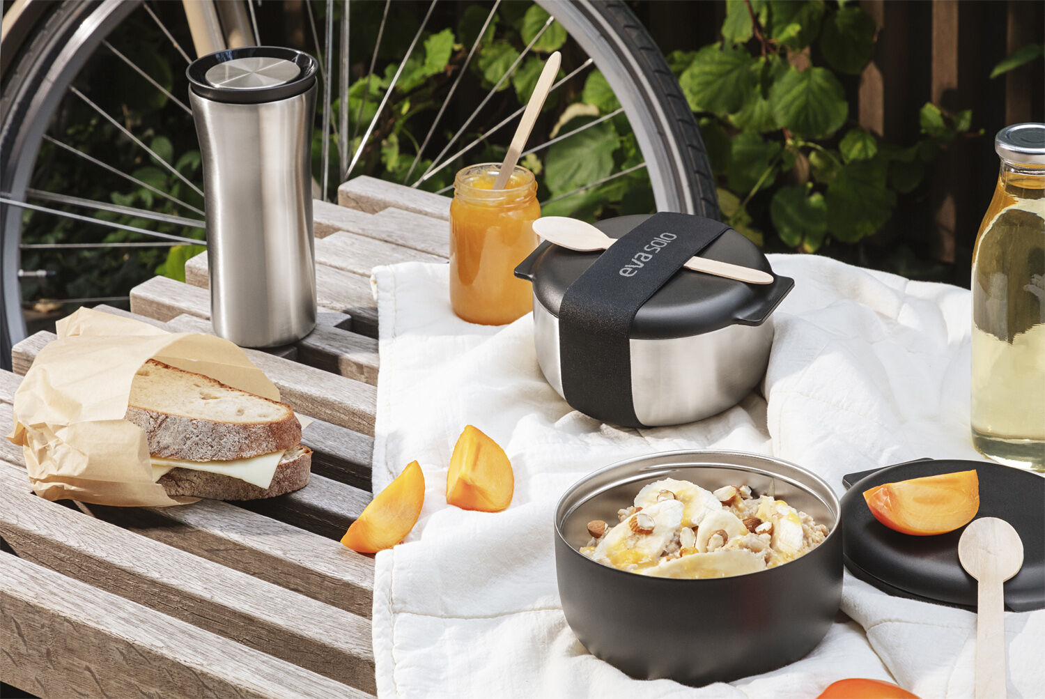 To Go madkasse steel/black