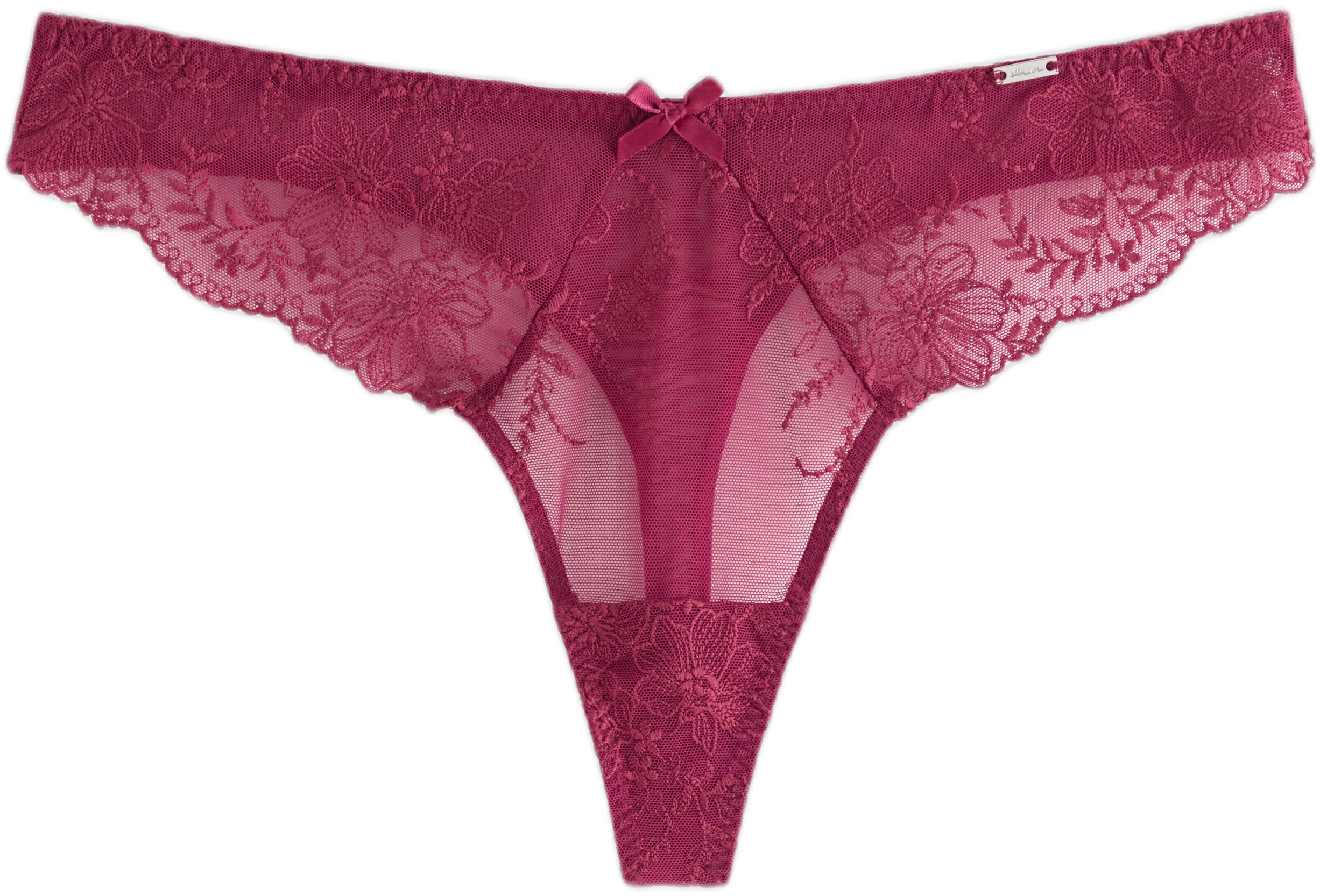Stringtruse med lav midje, brodert