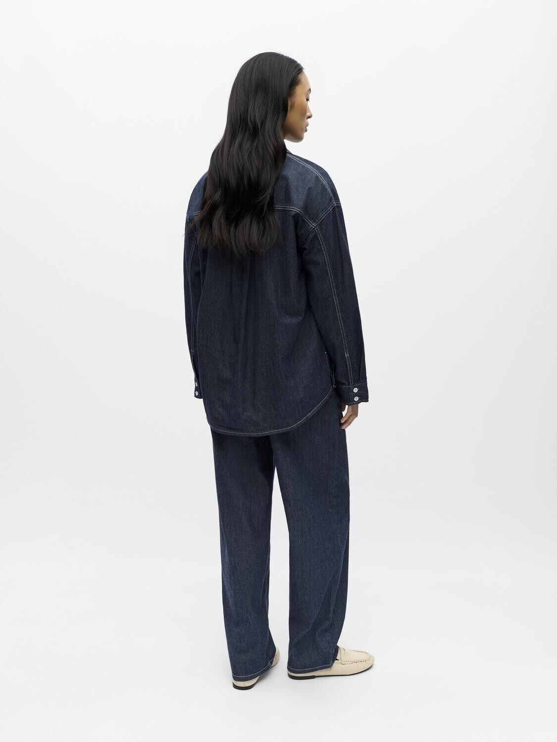 OBJGINA L/S LO DENIM SHIRT NOOS