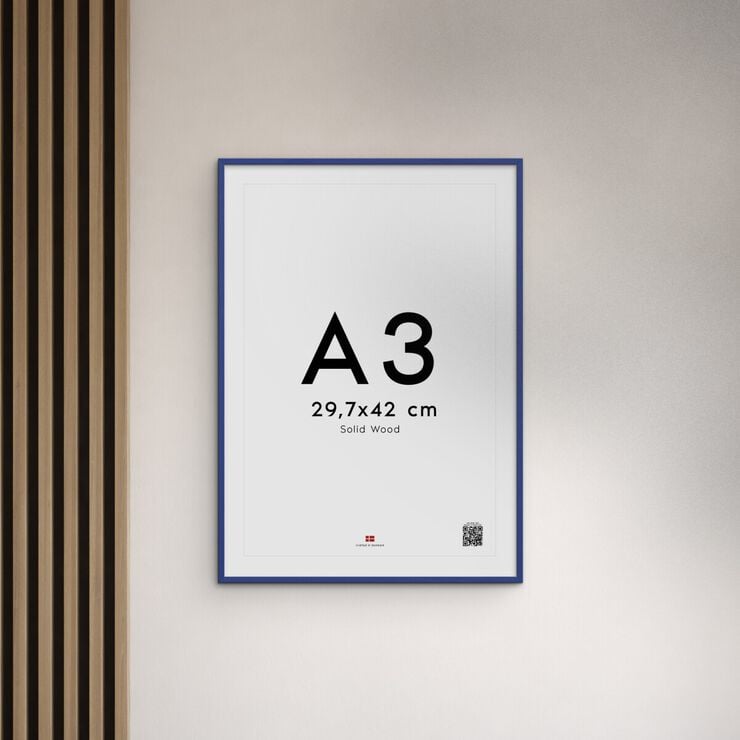 Poster&Frame - Blue wood 30x40cm
