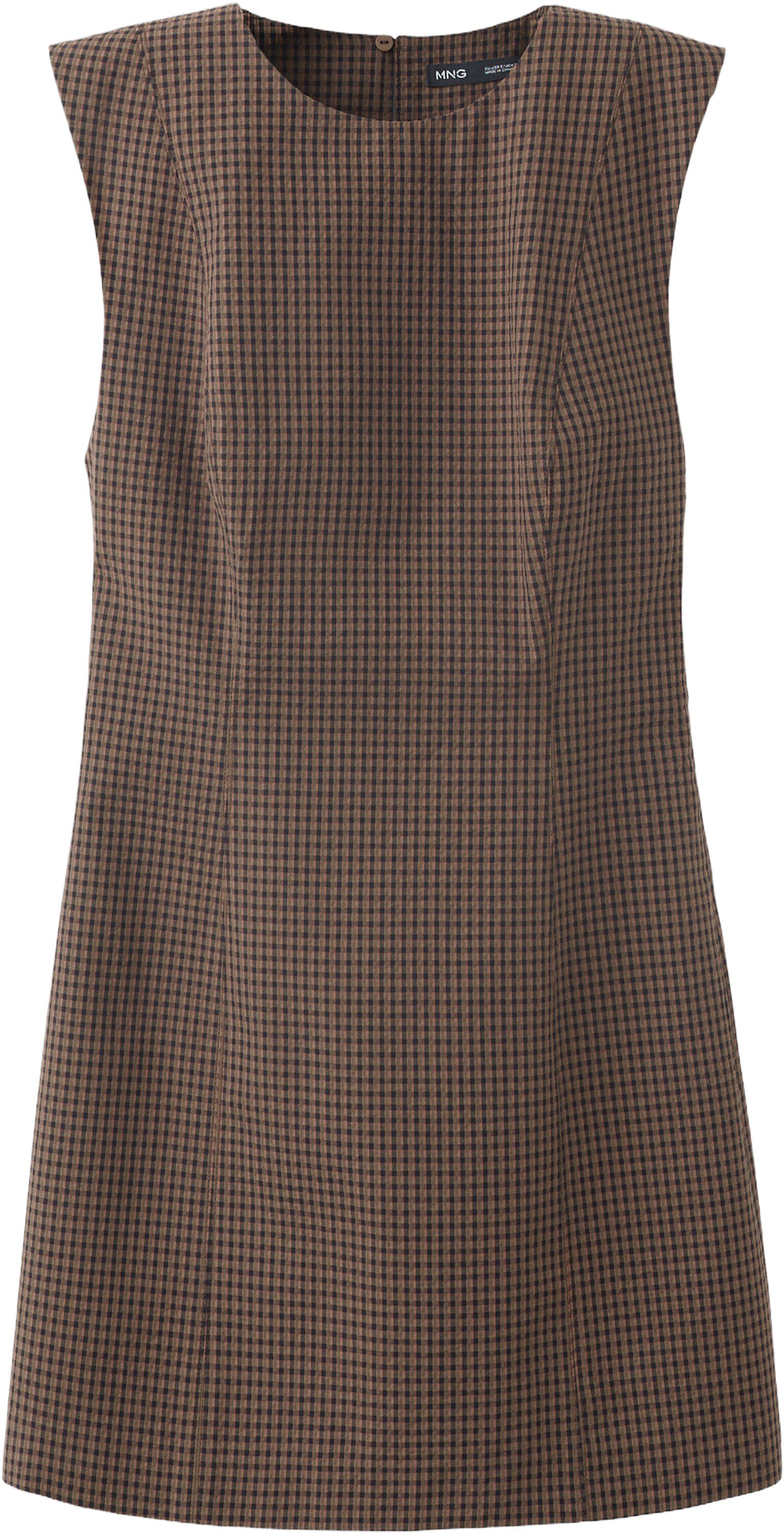 Gingham check cottoned dress