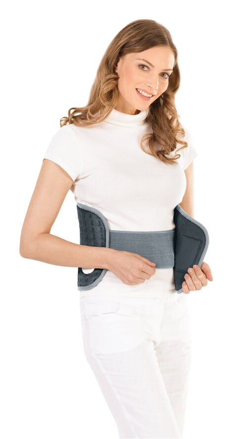 Varmebælte til lænd og mave HK 49 grå