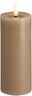 Moods & More - LED Pillar Candles, Silk, Melted, Sand, 49x12
