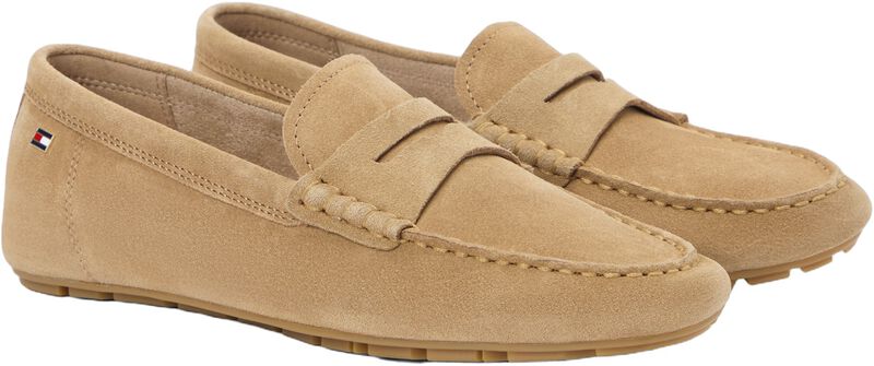 Flag Soft Suede Driver Loafer