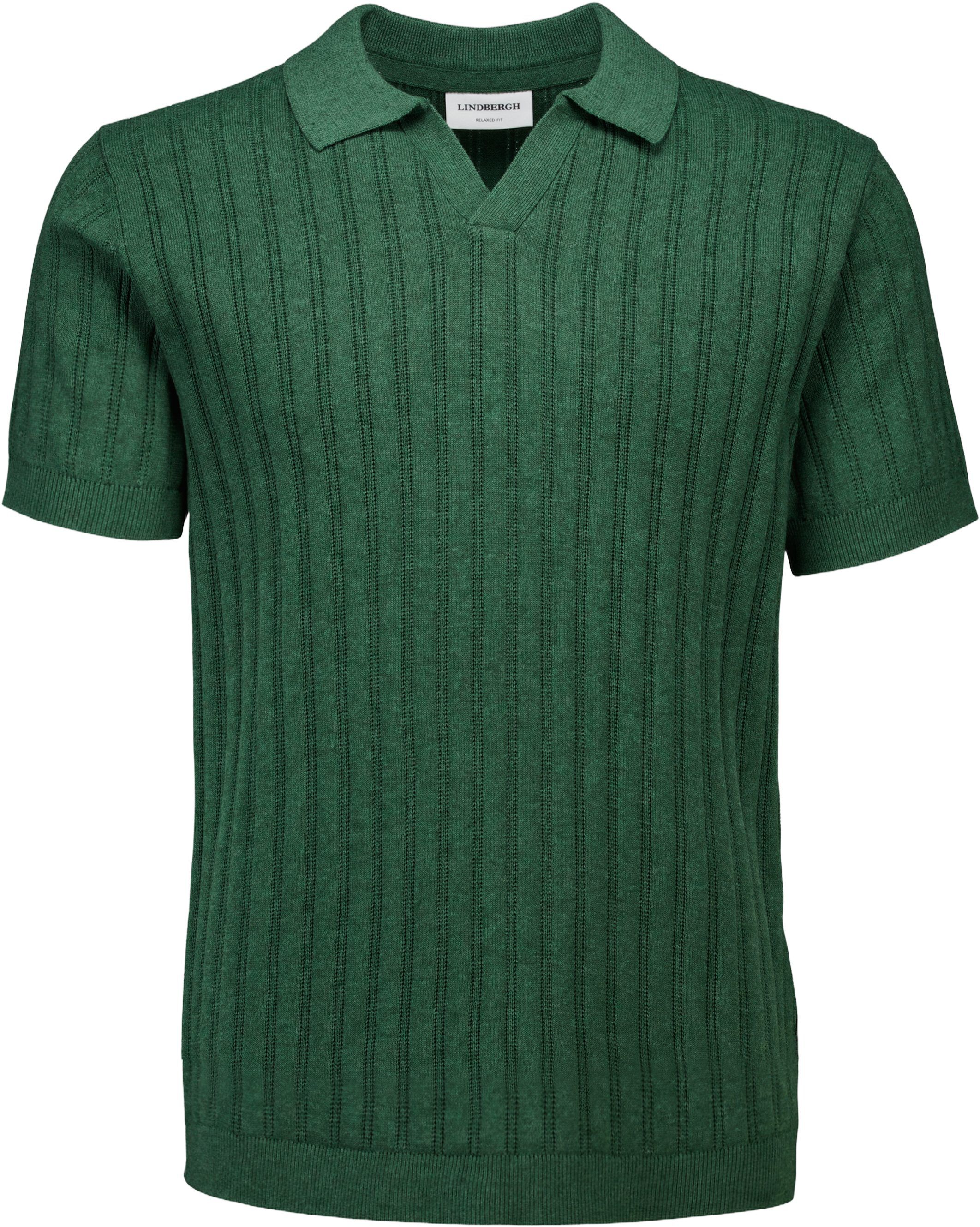 Knitted S/S v-neck polo