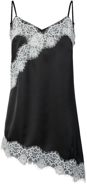 PCARIEL ASSYMETRIC LACE TOP D2D PP