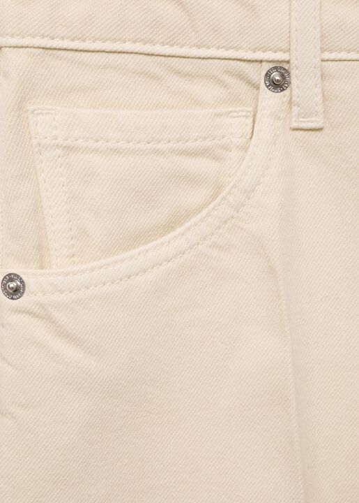 High-waisted straight jorts