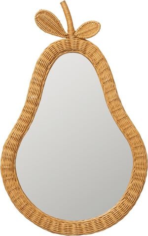 Pear Braided Mirror - Natural