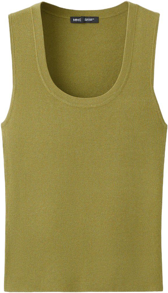 Round-neck knitted top