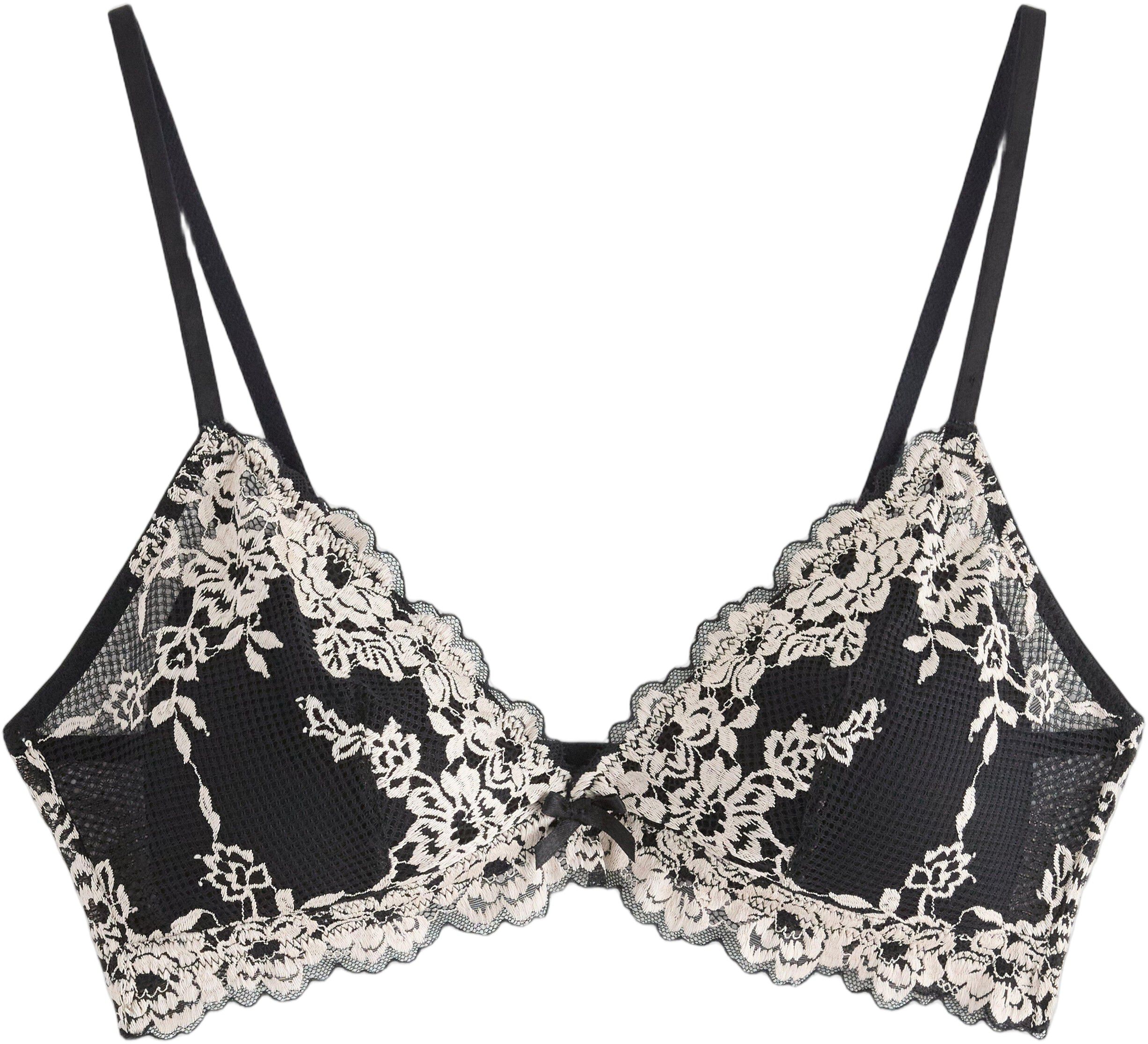 Soft padded bralette in mesh with e