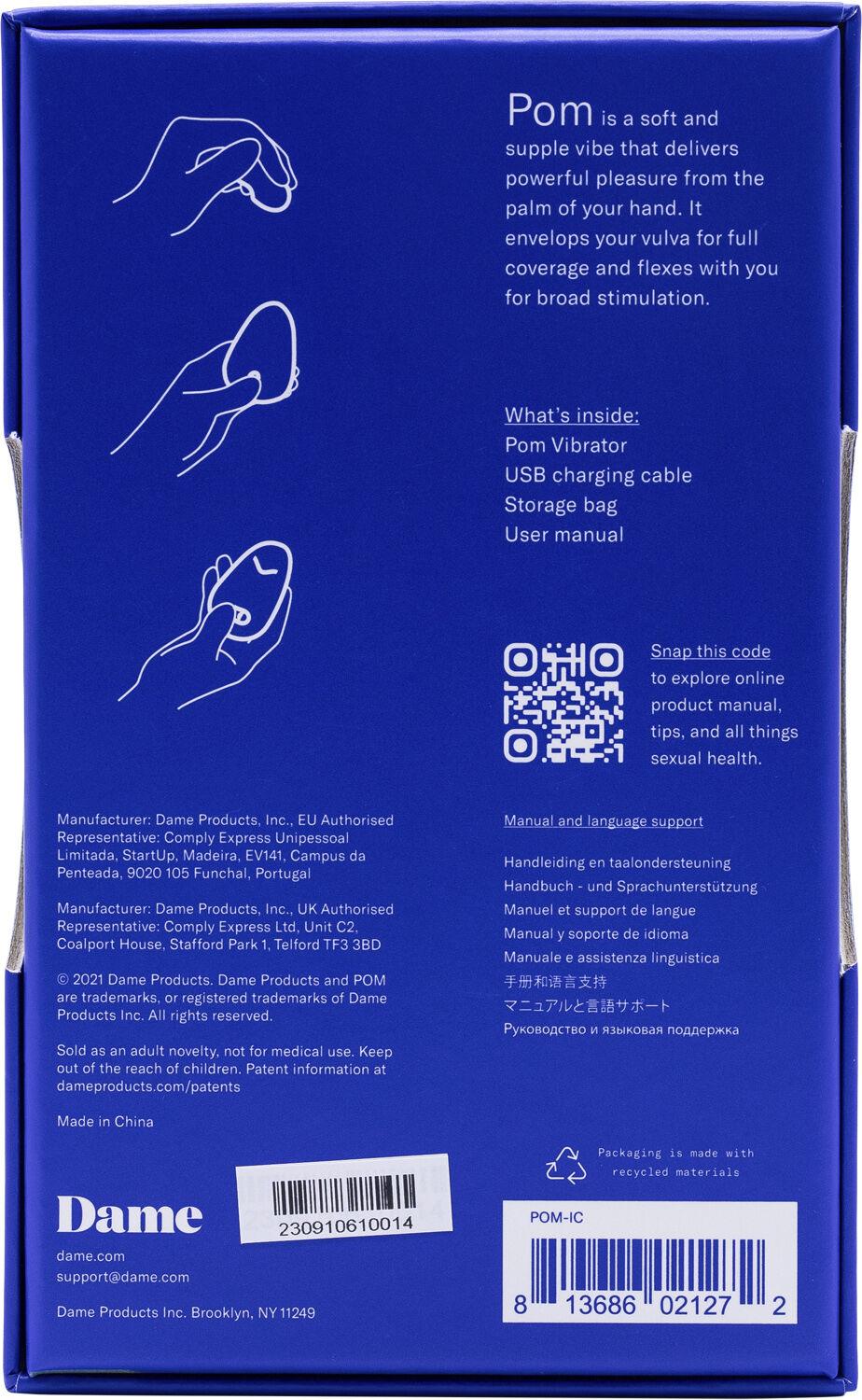 DAME PRODUCTS - POM FLEXIBLE VIBRATOR ICE