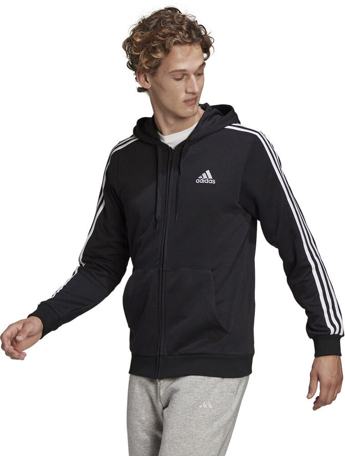 Essentials French Terry 3 Stripes Full Zip Haettetroje