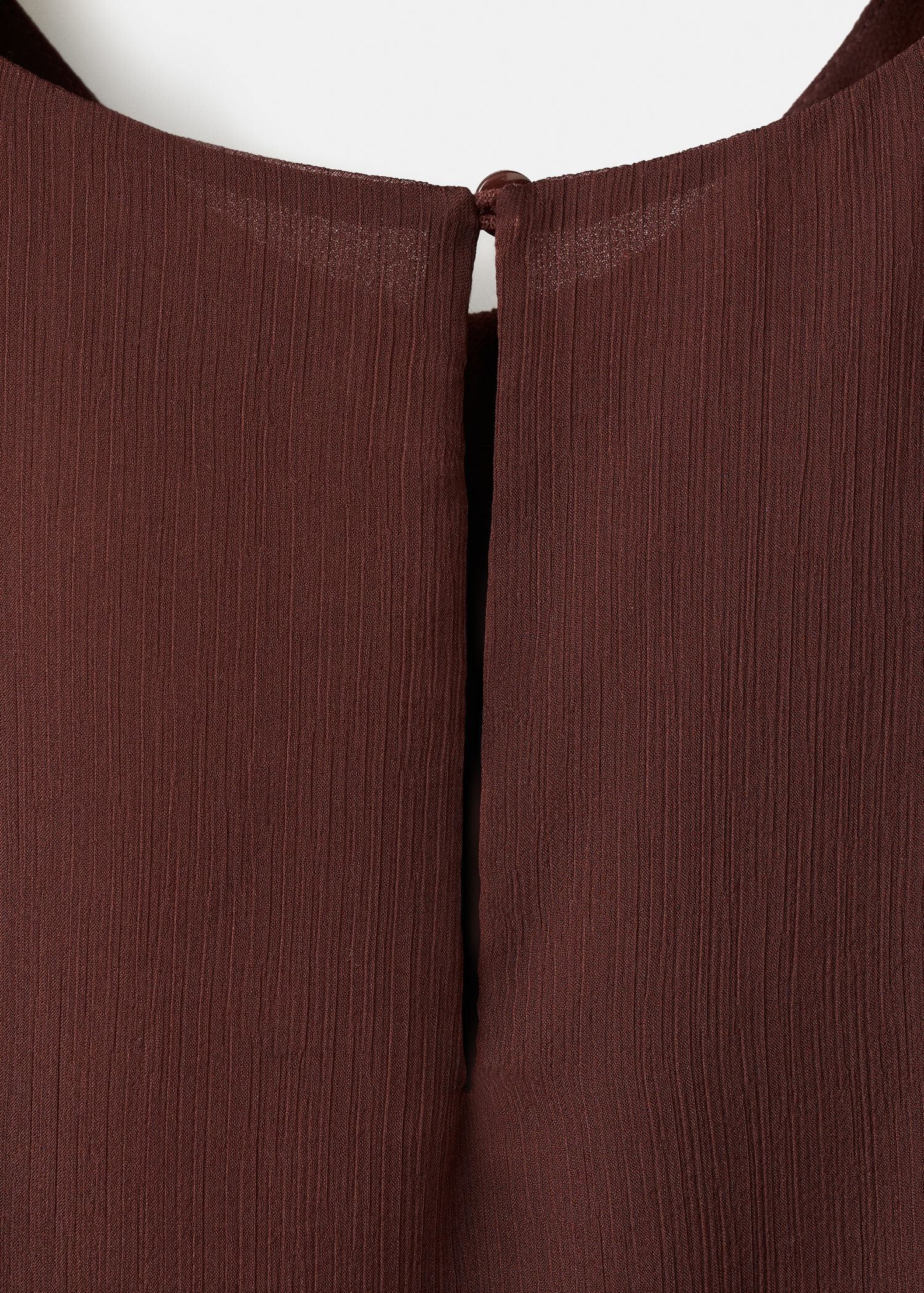 Ruffled draped dress