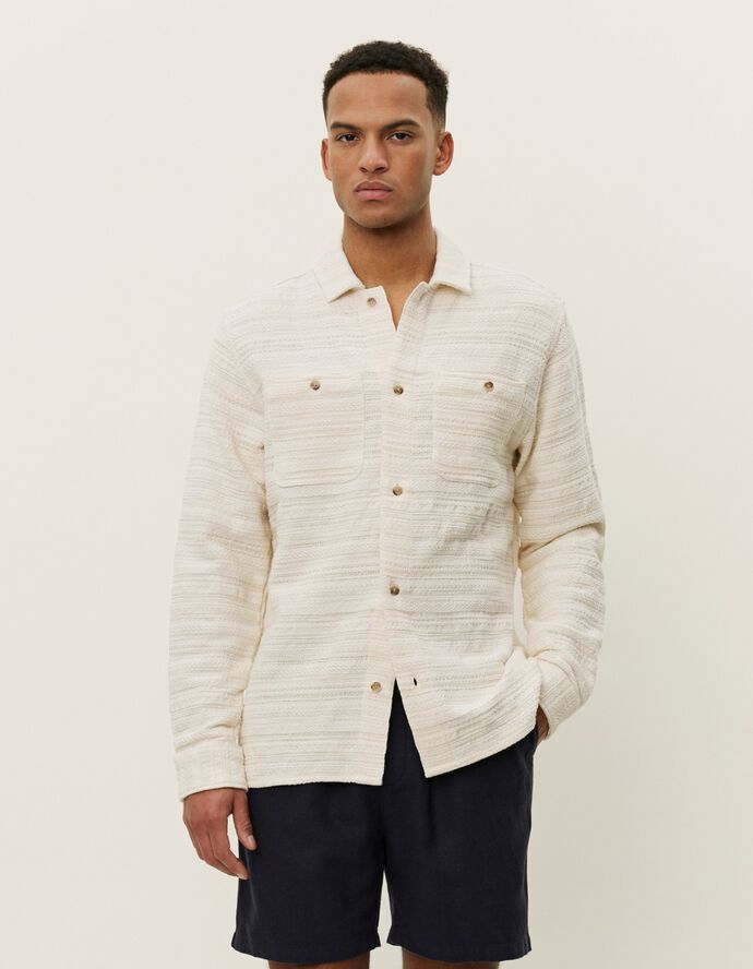 Jonas Structured Stripe Overshirt