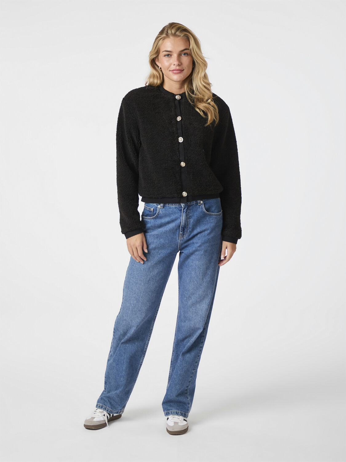 Limo Fluffy Knit Cardigan