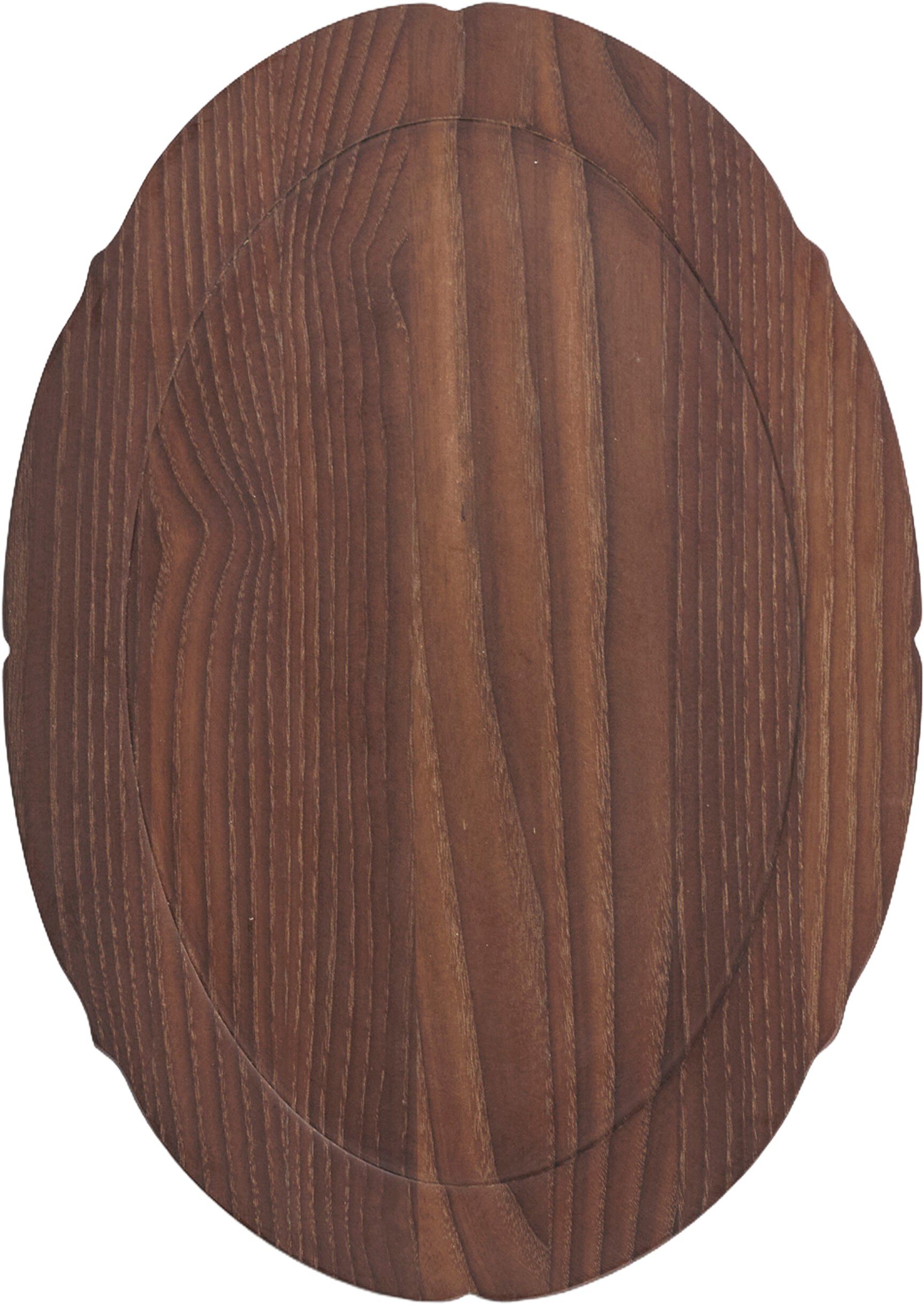 TRAY OVAL DARK BROWN SILHOUETTE