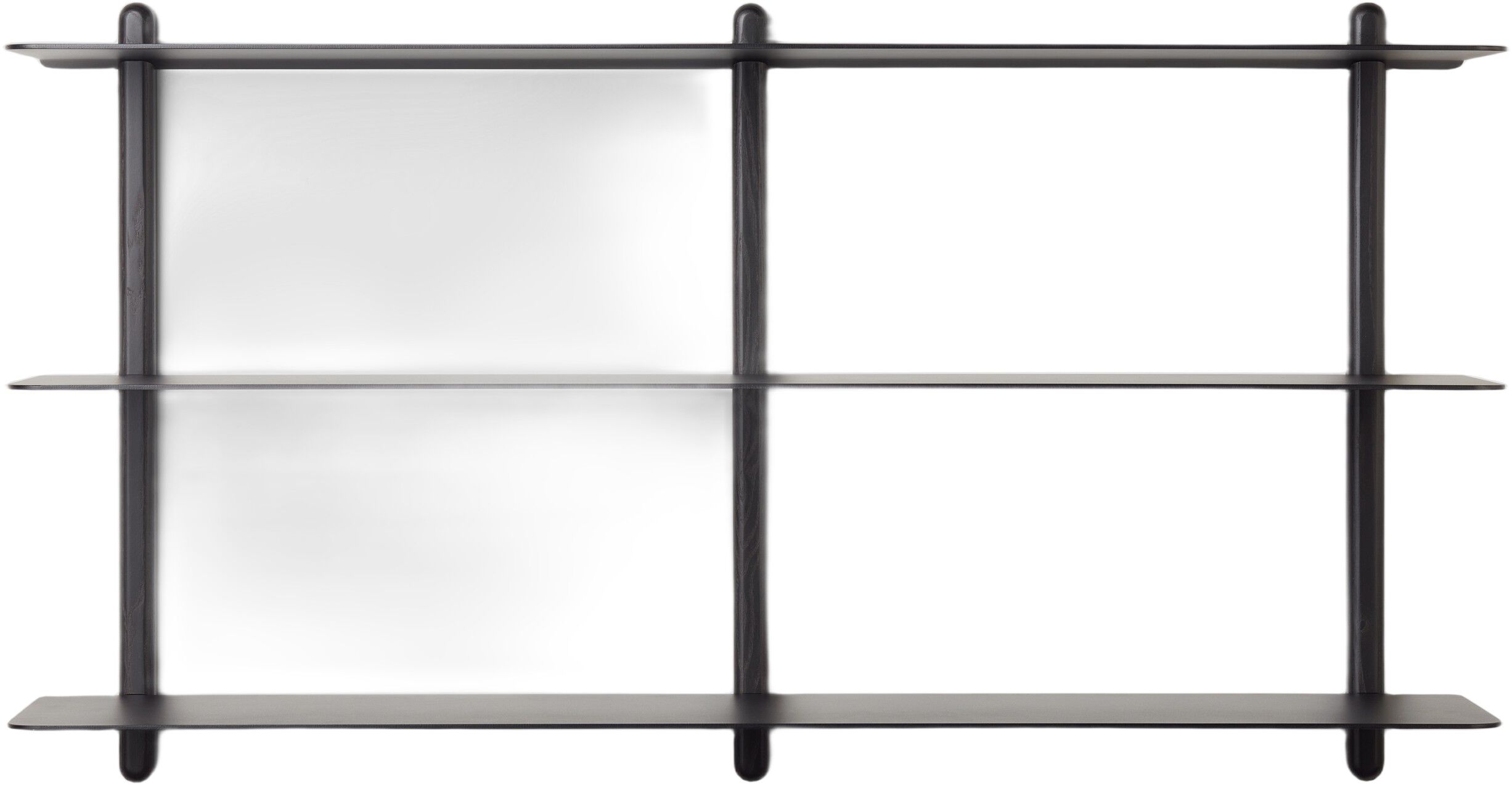 Nivo hylde stor D sort ask/ sort