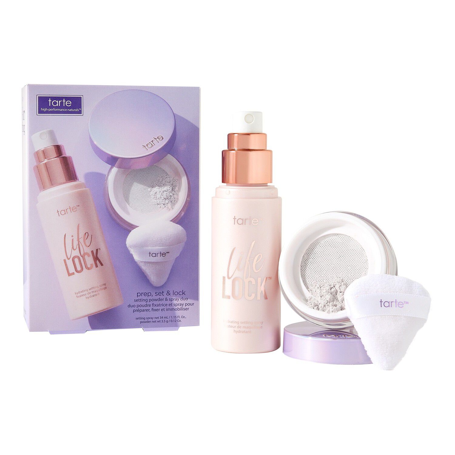 Prep, Set & Lock Setting Powder & Spray Duo - Duo med pudder og fikser