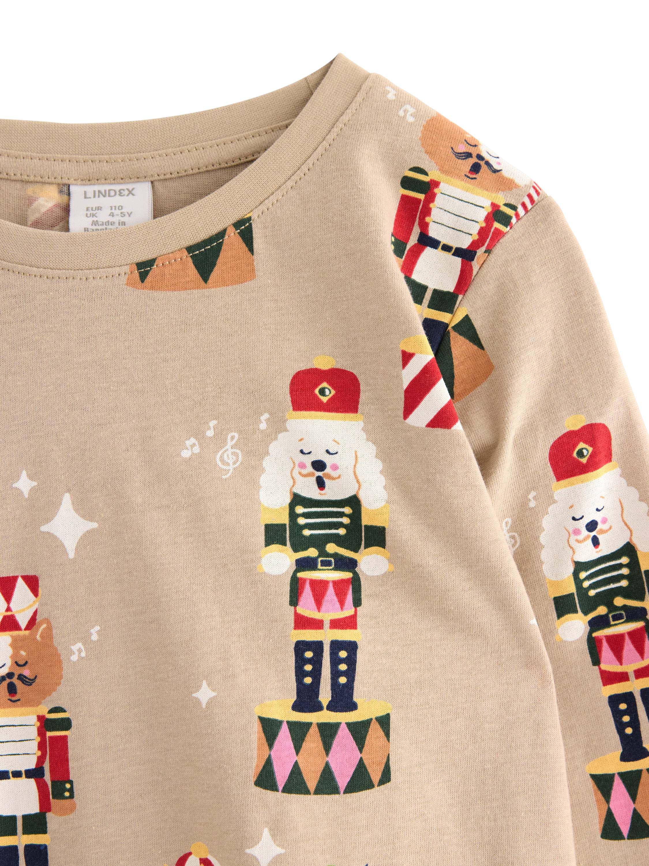 Langermet topp i myk bomullsjersey