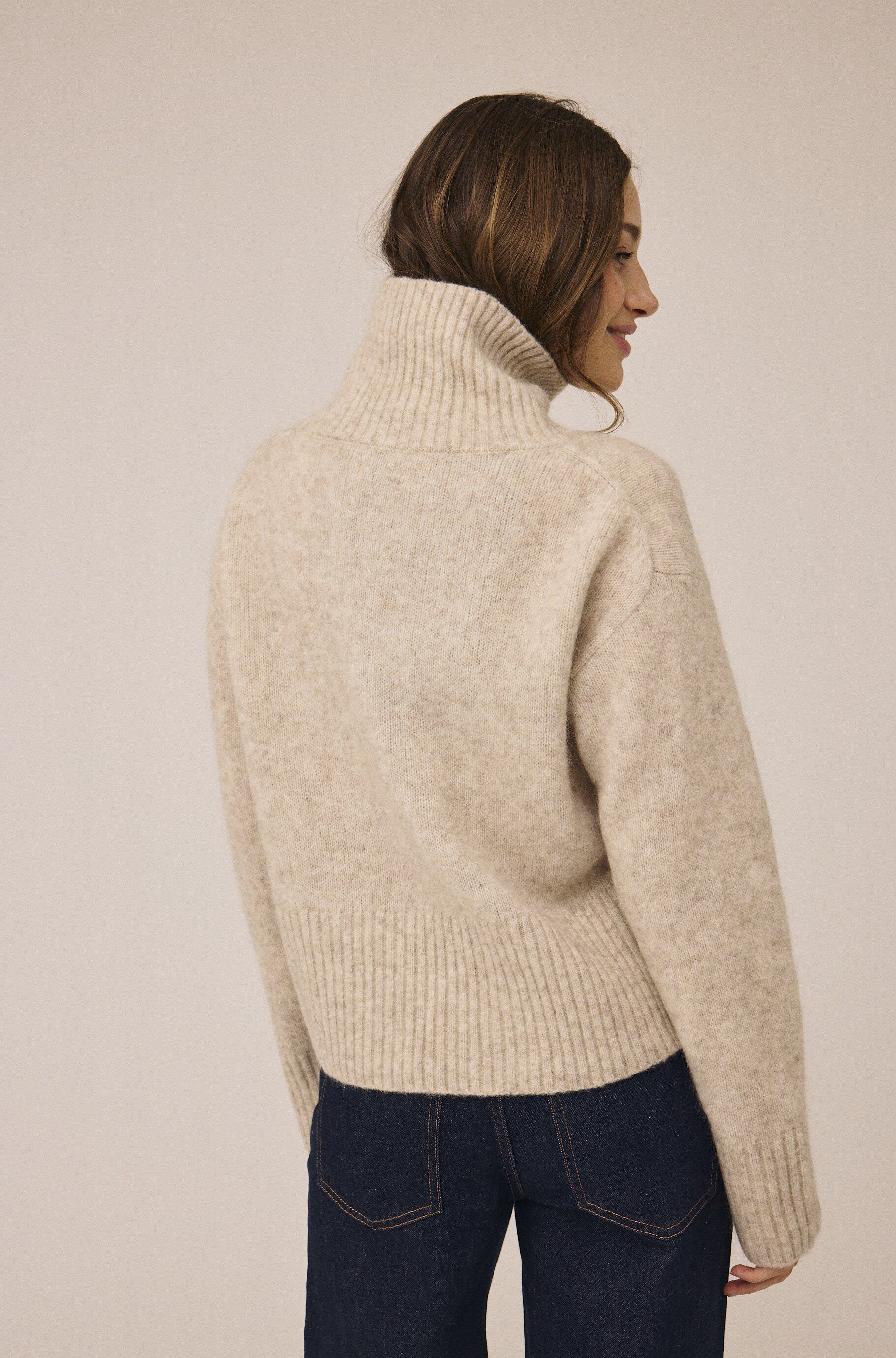 Mai 3 Highneck sweater - Mohairmix - RWS