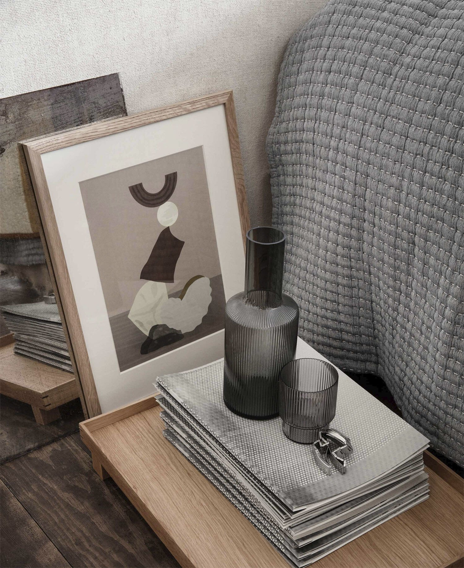 Ripple Carafe - Smoked Grey