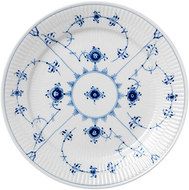 Musselmalet Riflet 25 cm. tallerken