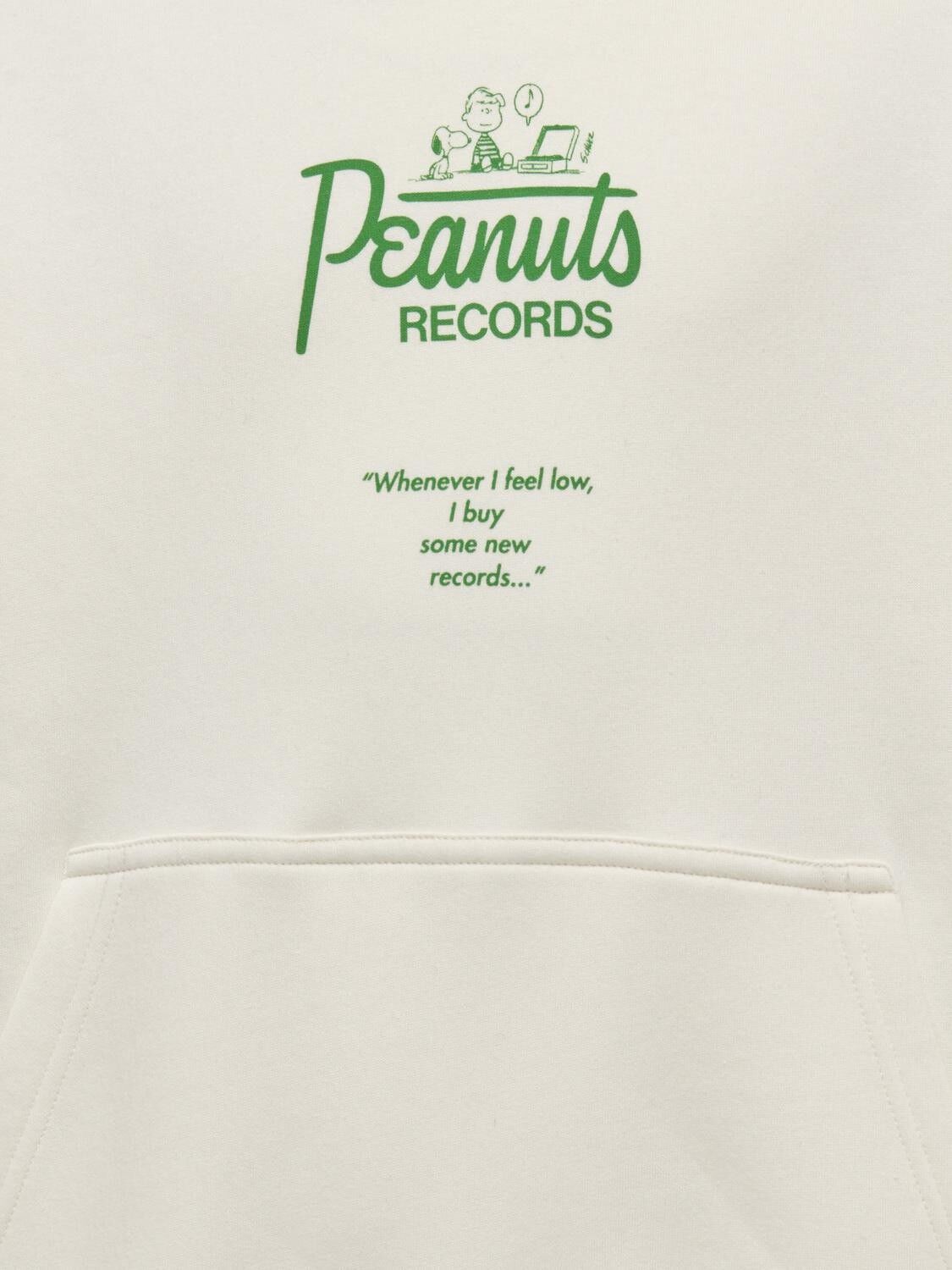 OSJPEANUTS BACK OVZ LS LIC HOODIE S