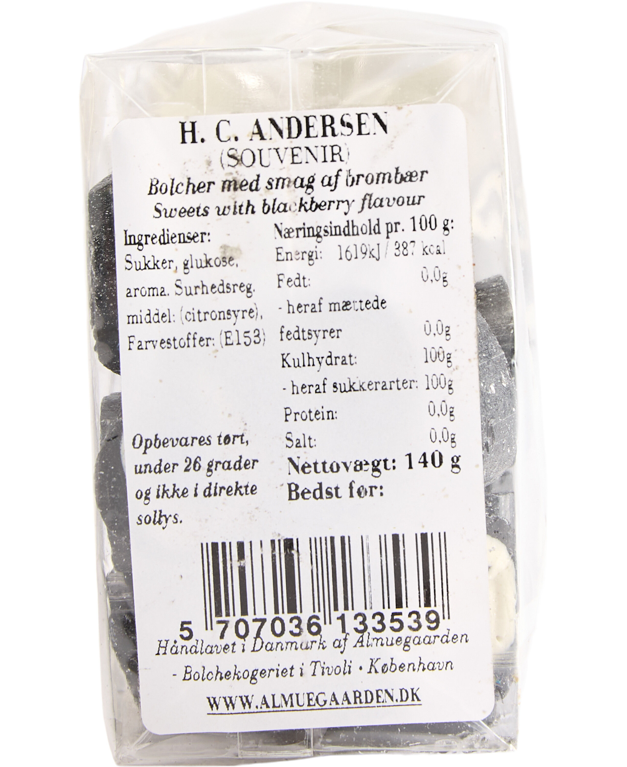 H. C. Andersen, Klodsbundspose, 140g