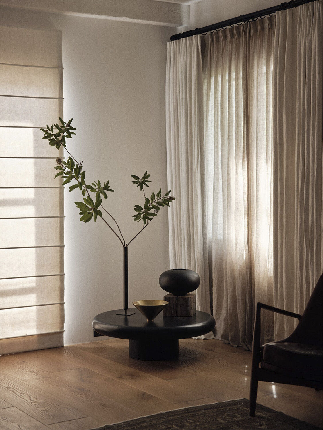 Stance Vase, H50, Bronzed Brass