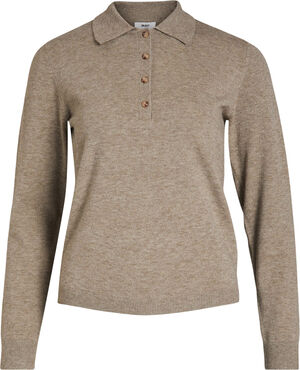 OBJTHESS L/S POLO SHIRT NOOS