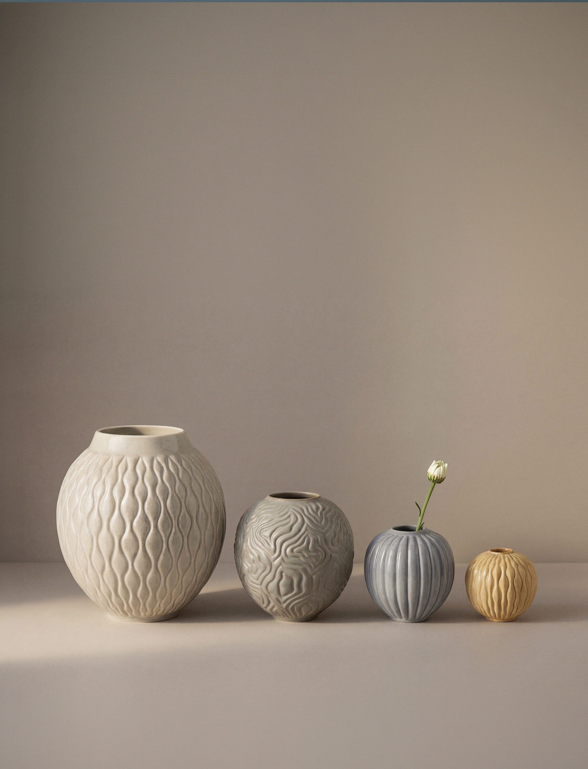 Solum vase H 24 cm ash