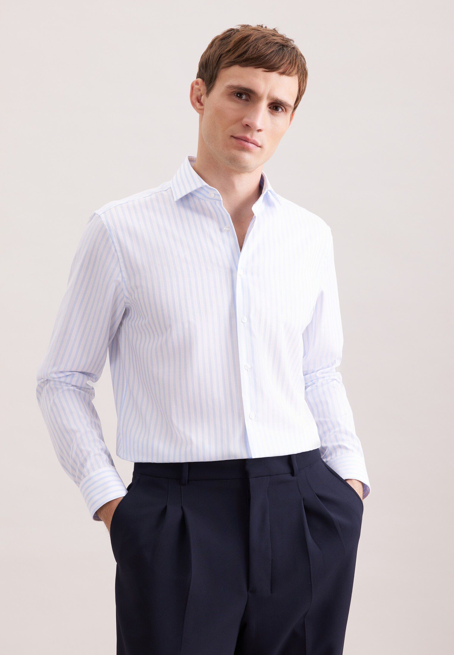 Business shirt Regular 1/1 Kent-Collar Stripes