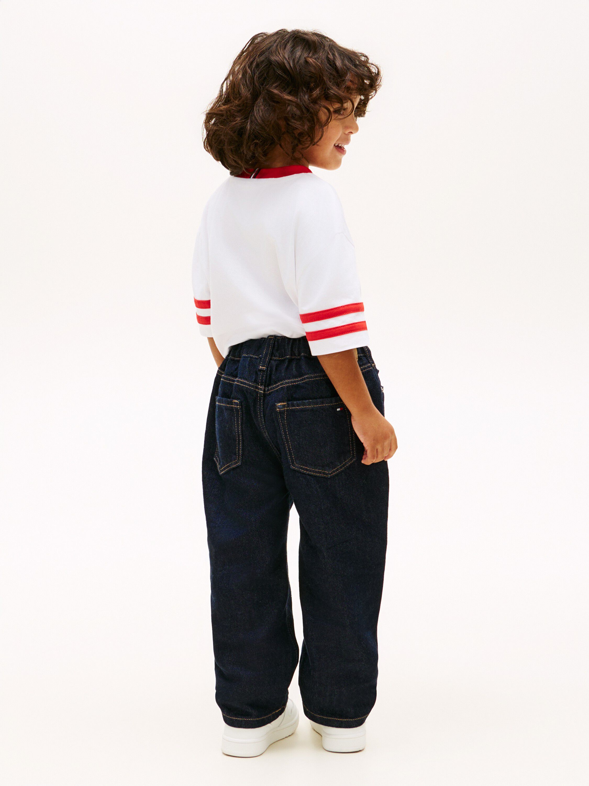 Elasticated Straight Leg Jeans